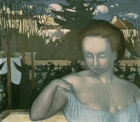 Porträtt av Marthe Denis, konstnärens hustru, 1893